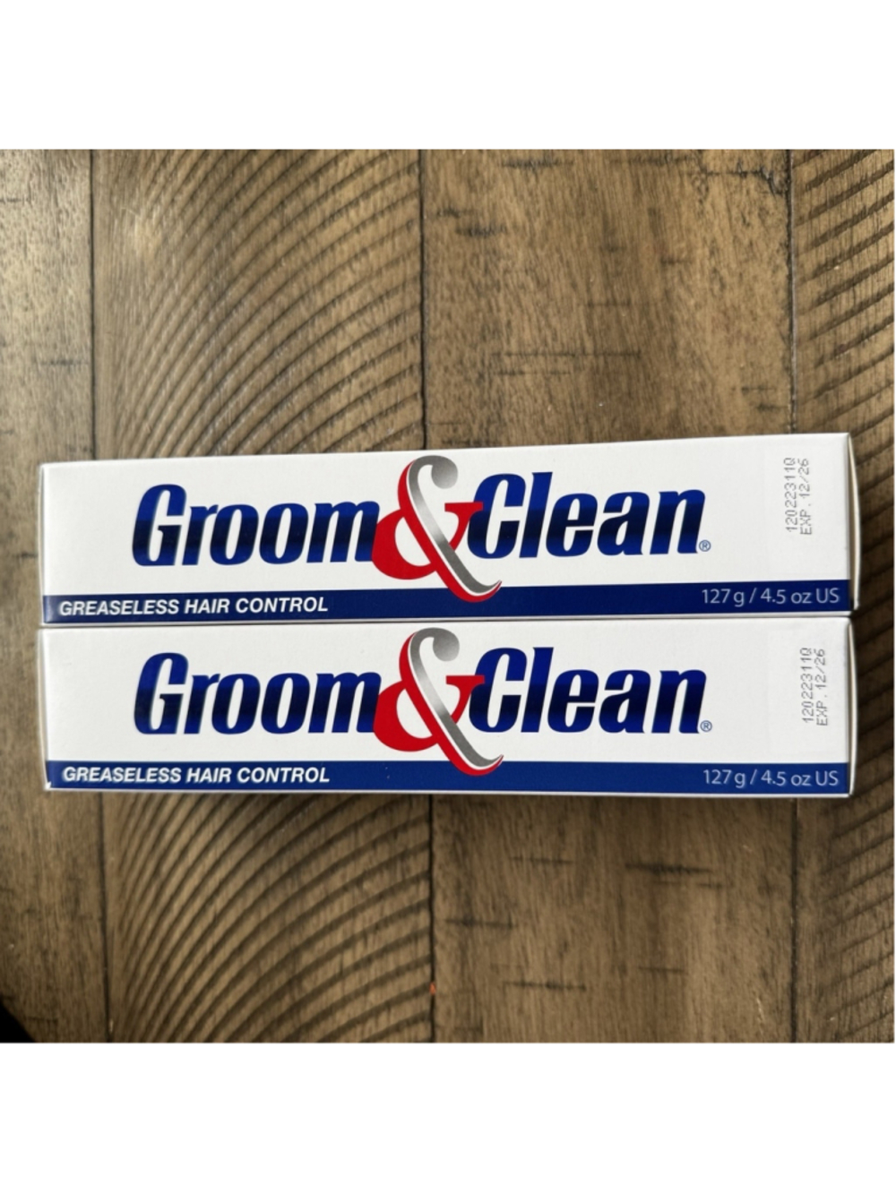 Groom and Clean Greaseless Hair Control 4.5 Oz Tube 2 Pack NEW FREE SHIPPING - Picture 3 of 3